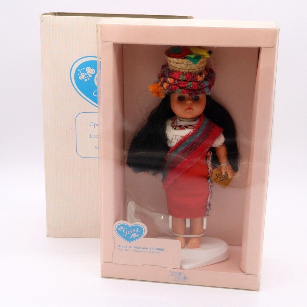 Vtg 1988 Al Mercado Ginny Vogue Doll International Series #71-3800 NRFB
